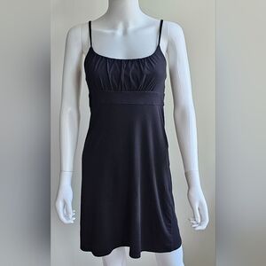 Loft Cotton Black Sundress, adjustable straps, sz XS